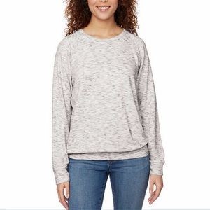 Buffalo David Bitton Gray Super Soft Cozy Crewneck Top